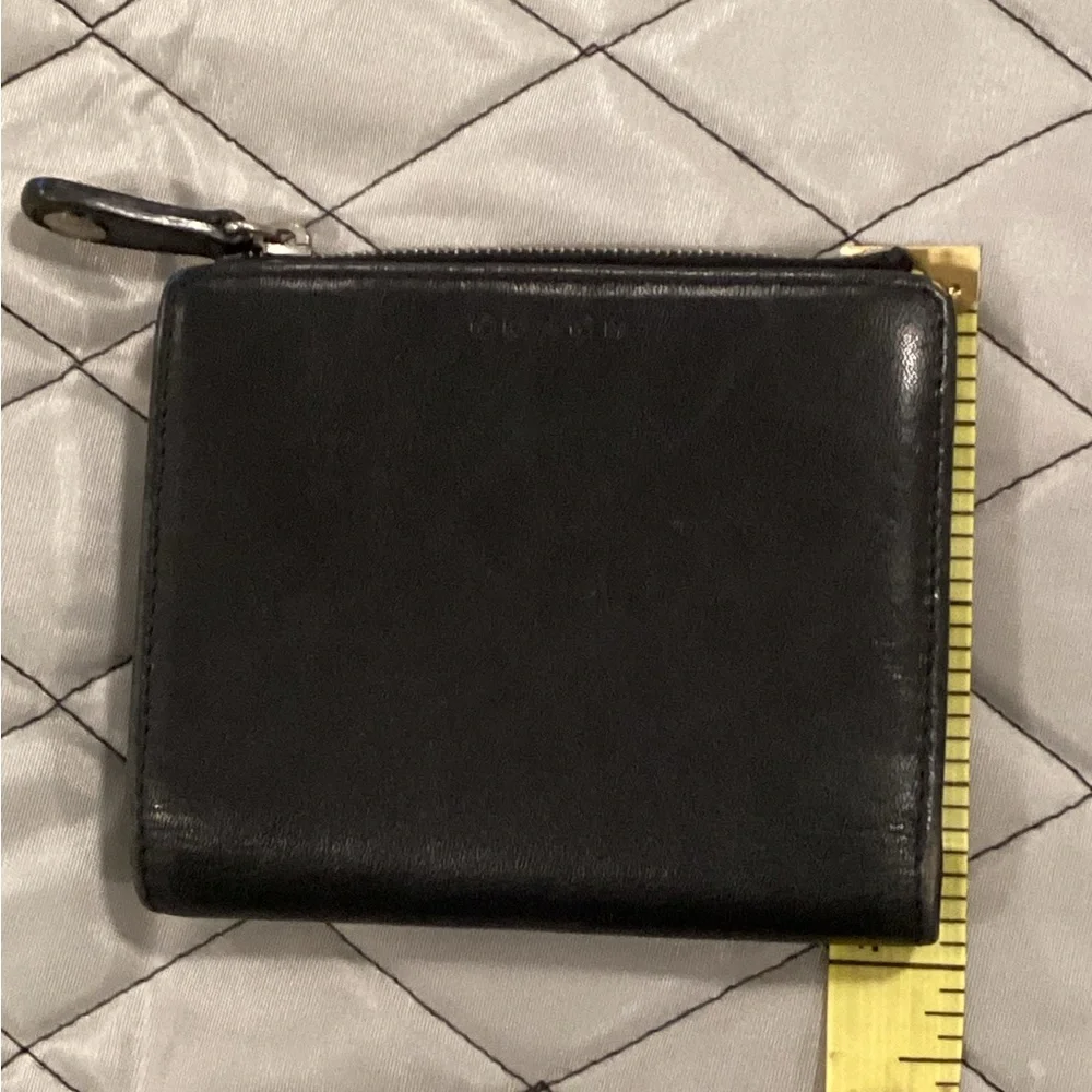 Coach compact leather